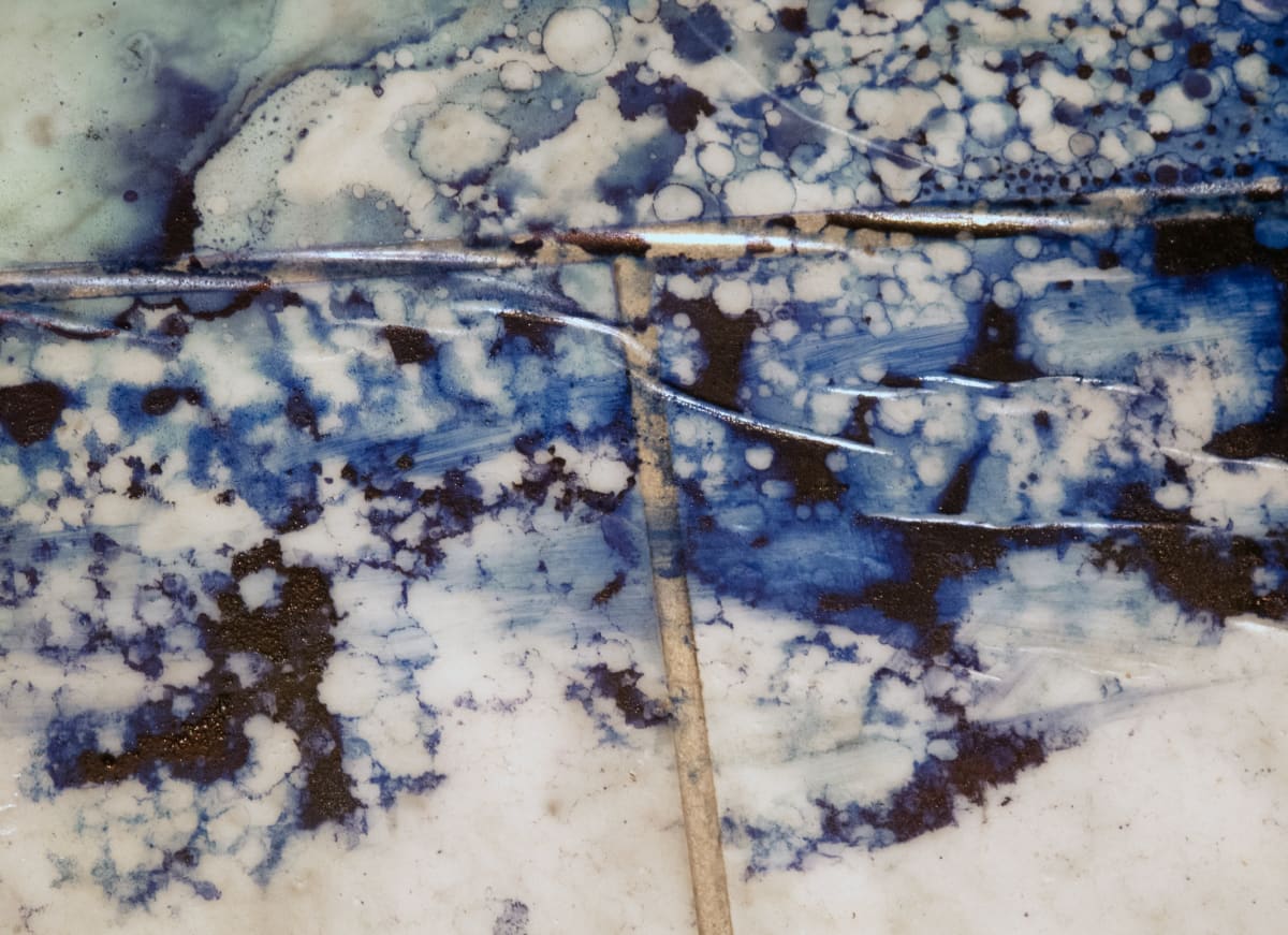 Untitled (abstract blue and white) 