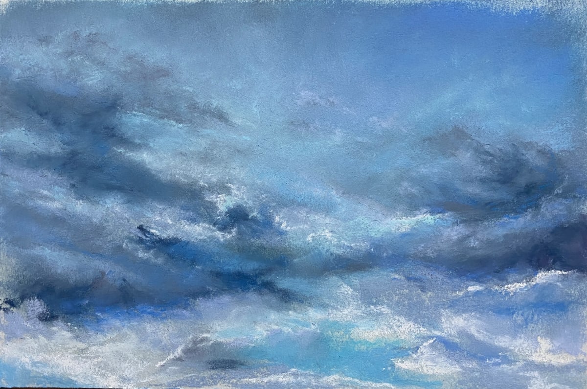Solstice Clouds by Rosemary Pergolizzi  Image: 8.5 x 10” Pastel on sanded paper