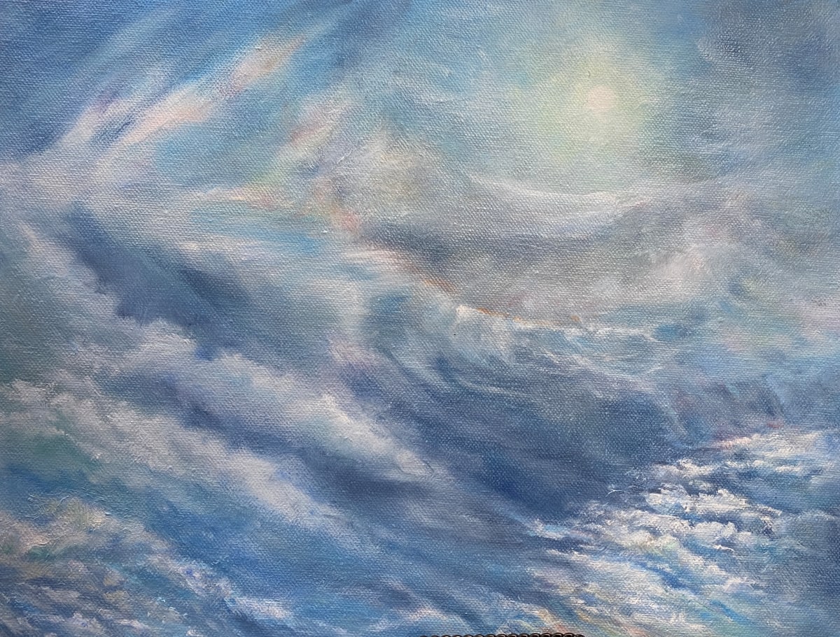 Light Waves by Rosemary Pergolizzi  Image: The motion of clouds can imitate the movement of waves.