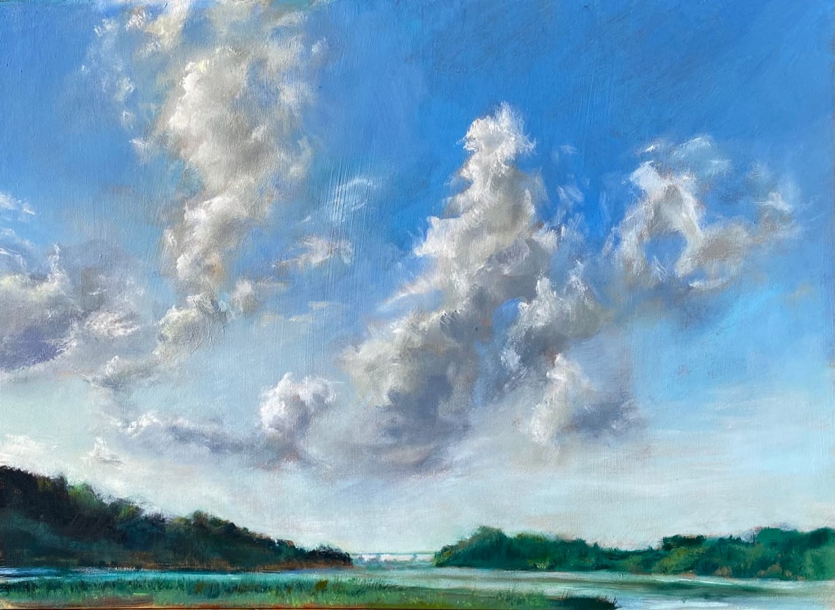 Down By The Bay by Rosemary Pergolizzi  Image: 9 x 12” oil on Canvas Board