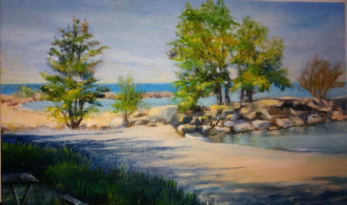 Summer’s End by Rosemary Pergolizzi  Image: A walk in Ontario Beach Park