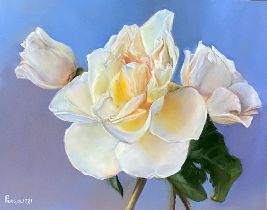 Sundance by Rosemary Pergolizzi  Image: Attempt to simplify shapes and colors of the rose.