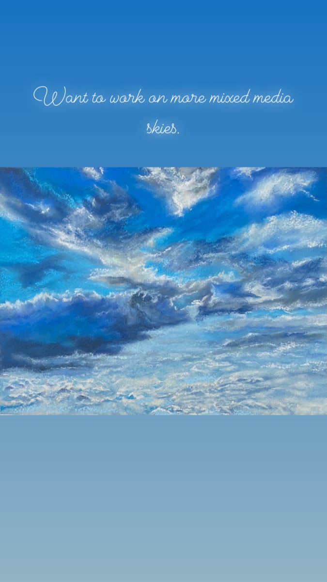 Ascending by Rosemary Pergolizzi  Image: Mixed Media Pastel on Watercolor