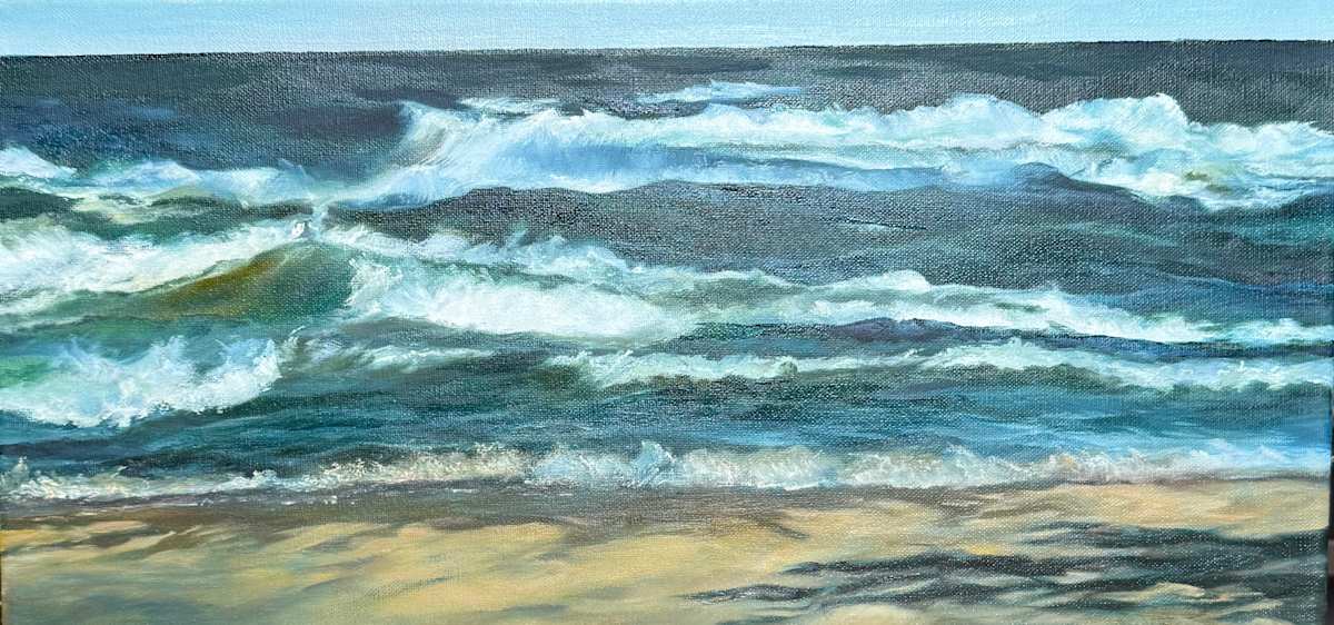 Galloping Waves by Rosemary Pergolizzi  Image: Lake Ontario’s windy day.