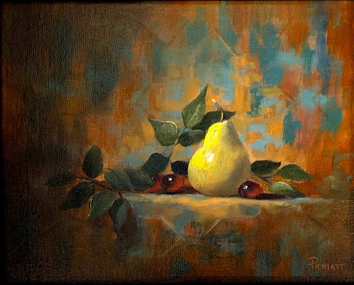 Pear And Patterns by Pamela Hiatt 