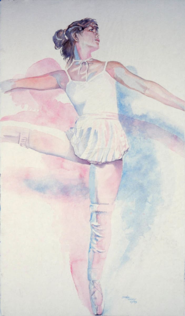 Dancer in Whites limited edition orig size 2/100 by Dan Terry  Image: Dancer in Whites Limited Edition at original size