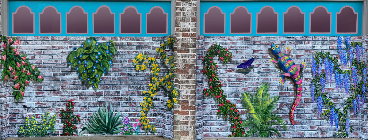 Garage Garden Mural 