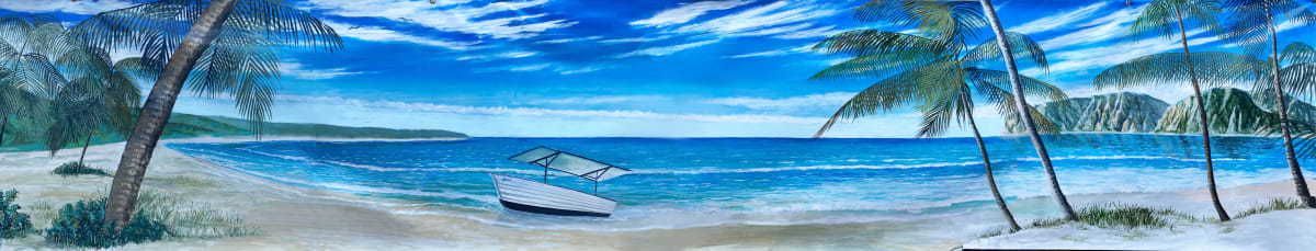 placid_seashore-mural_full by Dan Terry  Image: Peaceful seashore mural done for Houston private residence