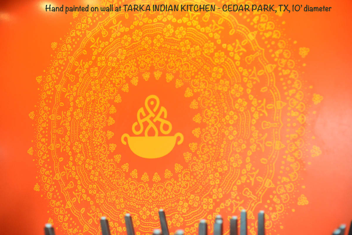 Tarka Indian Kitchen Mandala Mural 