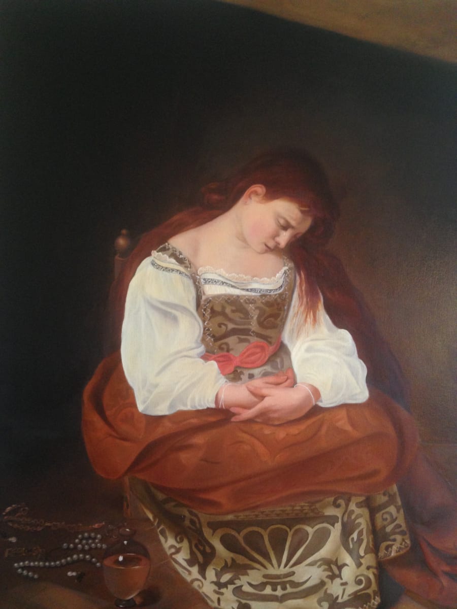 Reproduction: Penitent Magdalene by Caravaggio  Image: Nan Dawkins after Michelangelo Merisi da Caravaggio