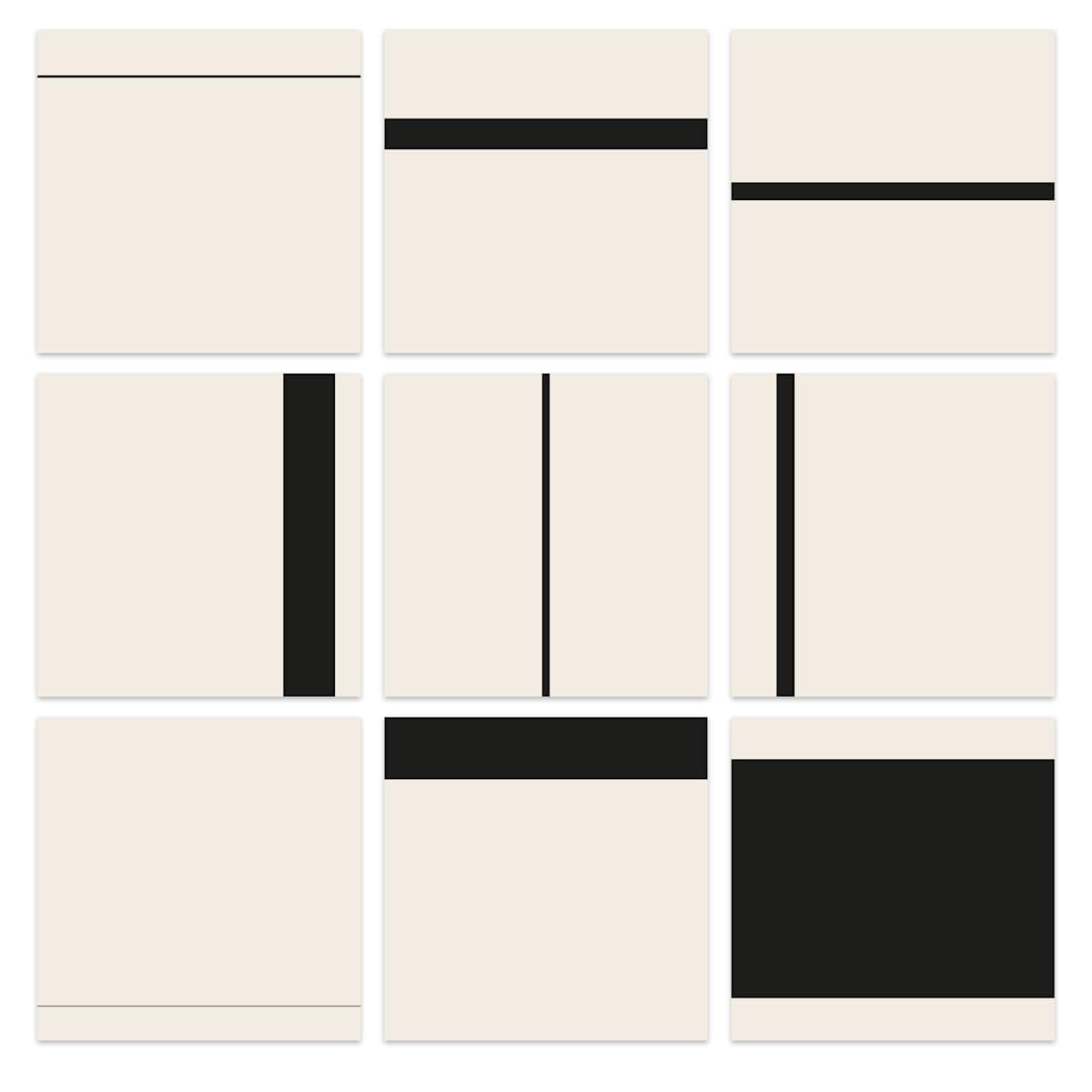 Nine Line Drawings 1 by Richard Gregory, Image 1.