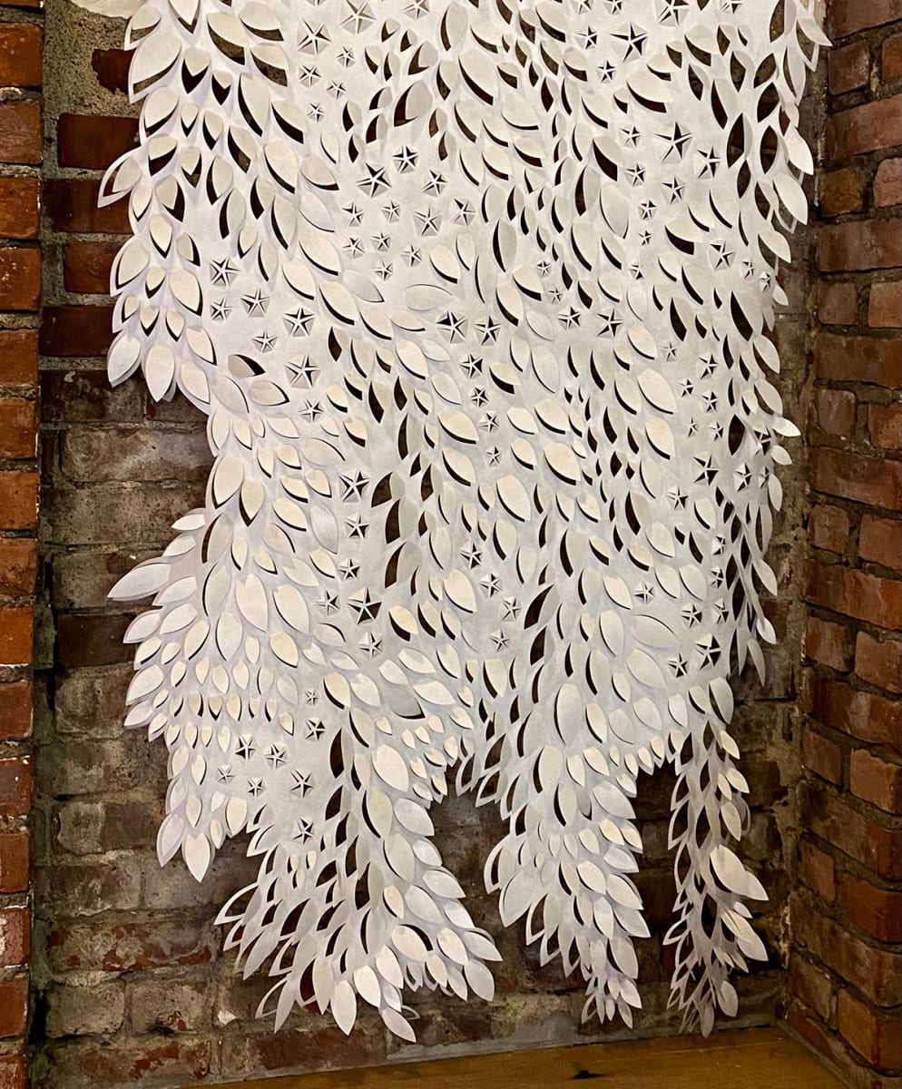 Ferns through Basalt (free-falling with stars) by Summer J. Hart 