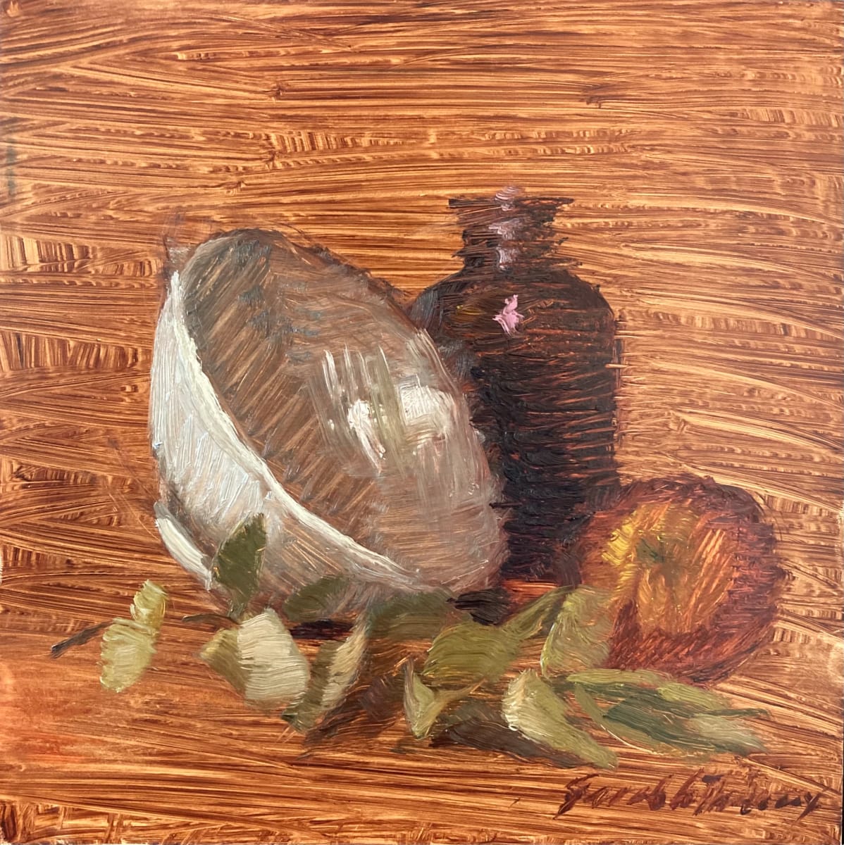 Bowl and Apple by Sarah Griffin Thibodeaux 