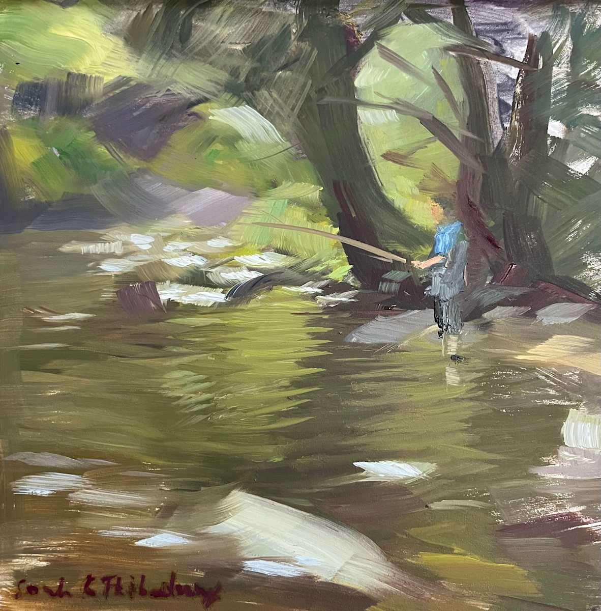 Loulan Fishing by Sarah Griffin Thibodeaux 