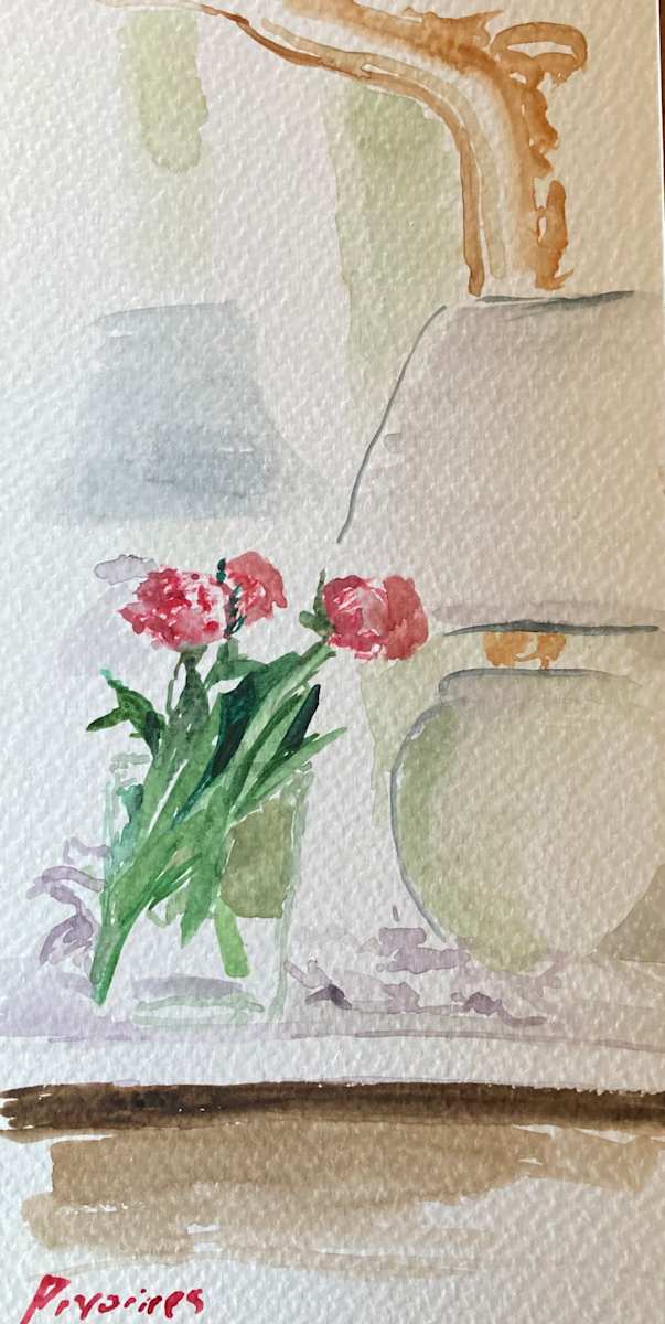 Les Pivoines by Sarah Griffin Thibodeaux 