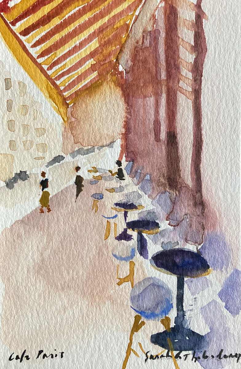 Cafe, Paris by Sarah Griffin Thibodeaux 