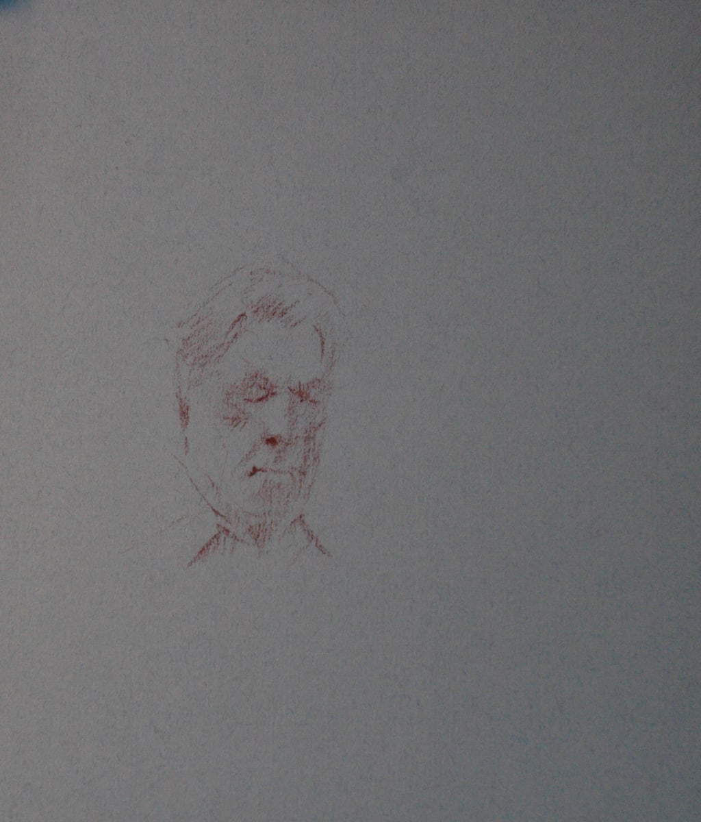 Man on a Train by Sarah Griffin Thibodeaux 