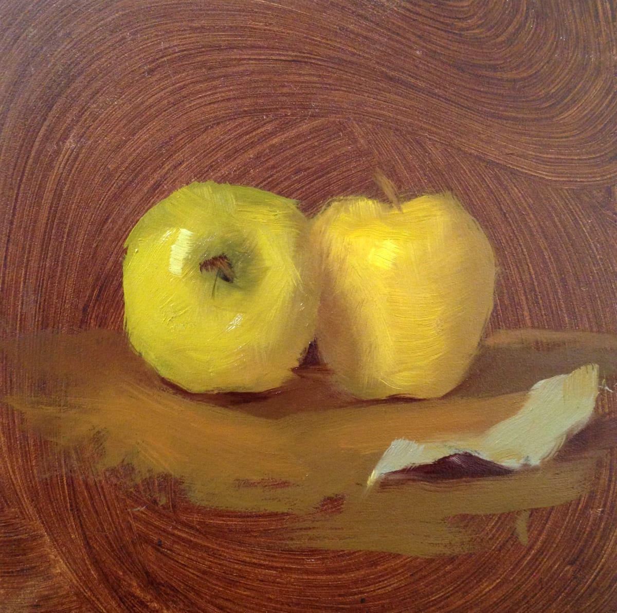 Apples and Leaf, Image 1.