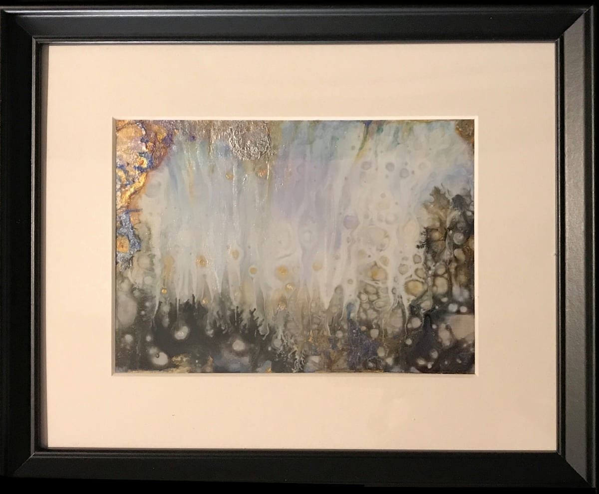 Dusk II  Image: Dusk II - mixed media on acetate matted and framed