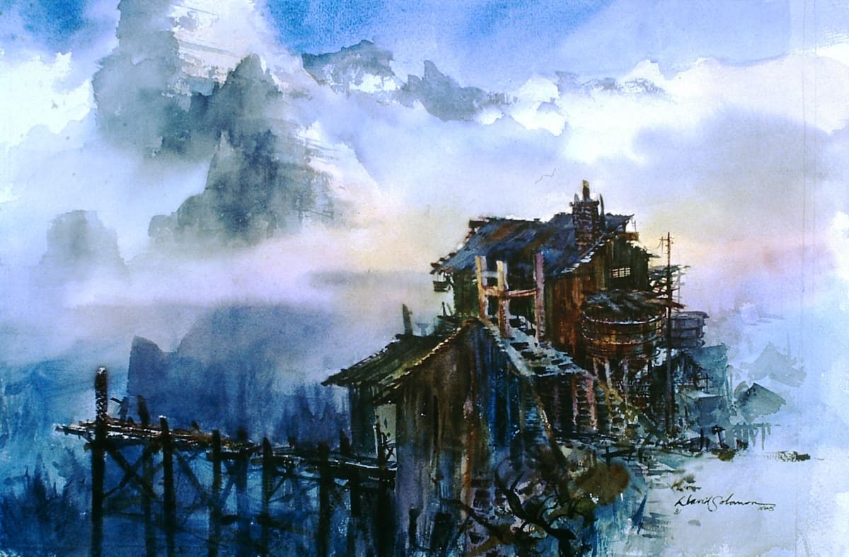 Untitled: Old Mine with Scaffolding 