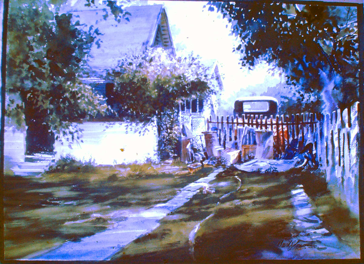 East L.A. Mood  Image: Reproductions of this piece were titled "Billie's Place" (Record Ave.)