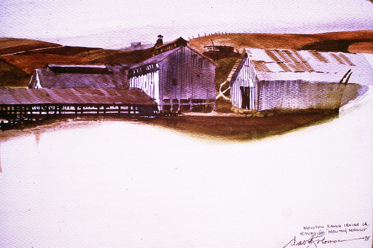 Moulton Ranch, Irvine, Ca.  Image: Study for "Moulton Morning"