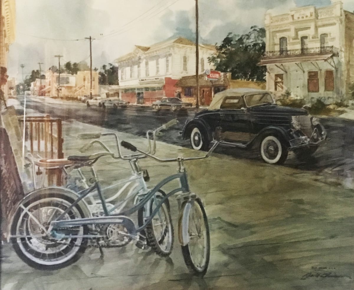 Elk Grove, USA by David Solomon  Image: Street scene with bicycles in Elk Grove, California.