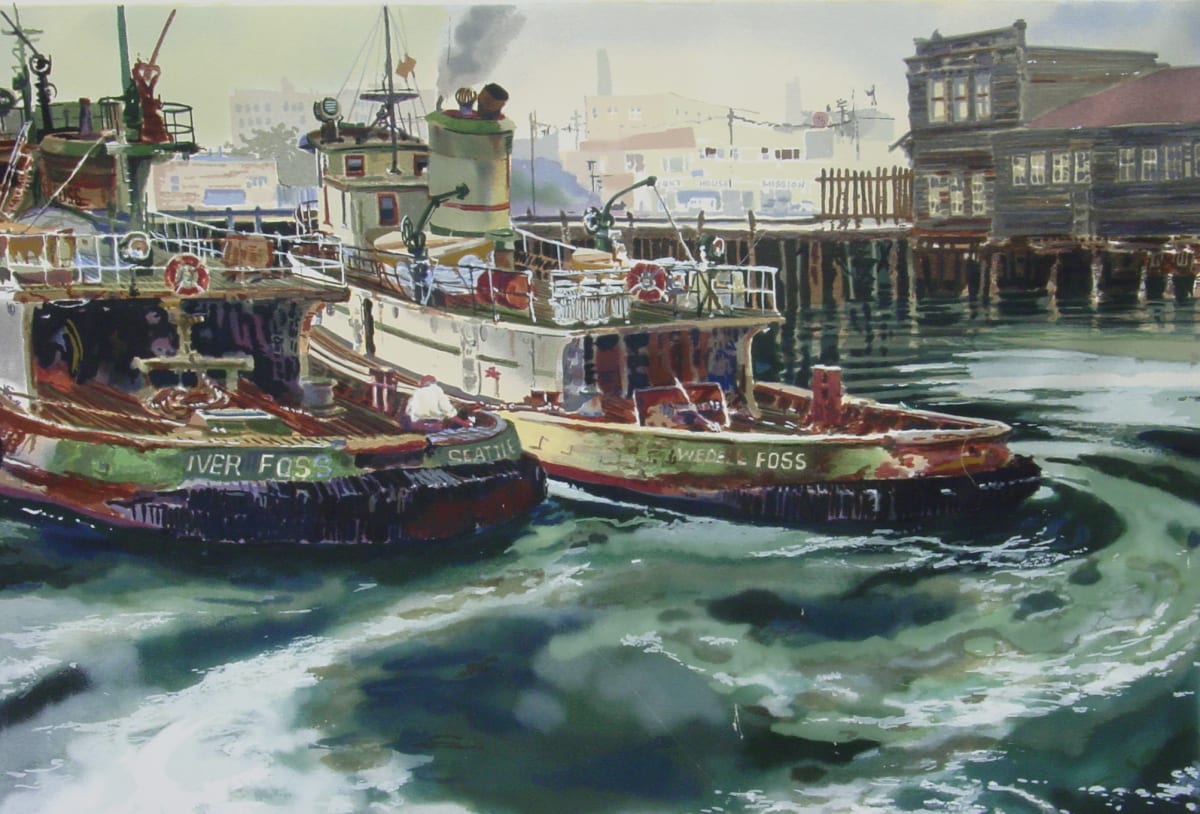 Iver & Wedel  Image: Original piece is watercolor on paper.  A special edition of 350 serigraphs were also produced by the artist in 1985.