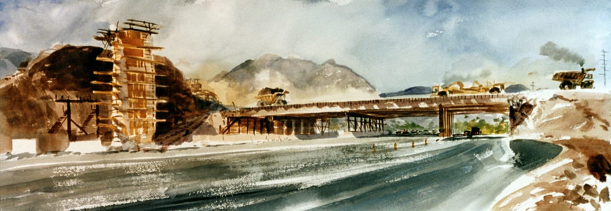 Untitled: Toll Road Bridge Construction by David Solomon 