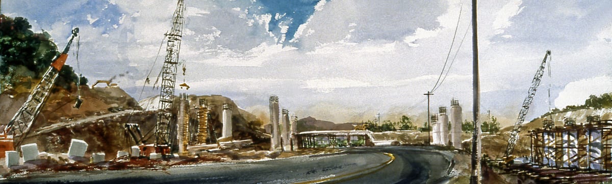 Untitled: Toll Road Construction by David Solomon 