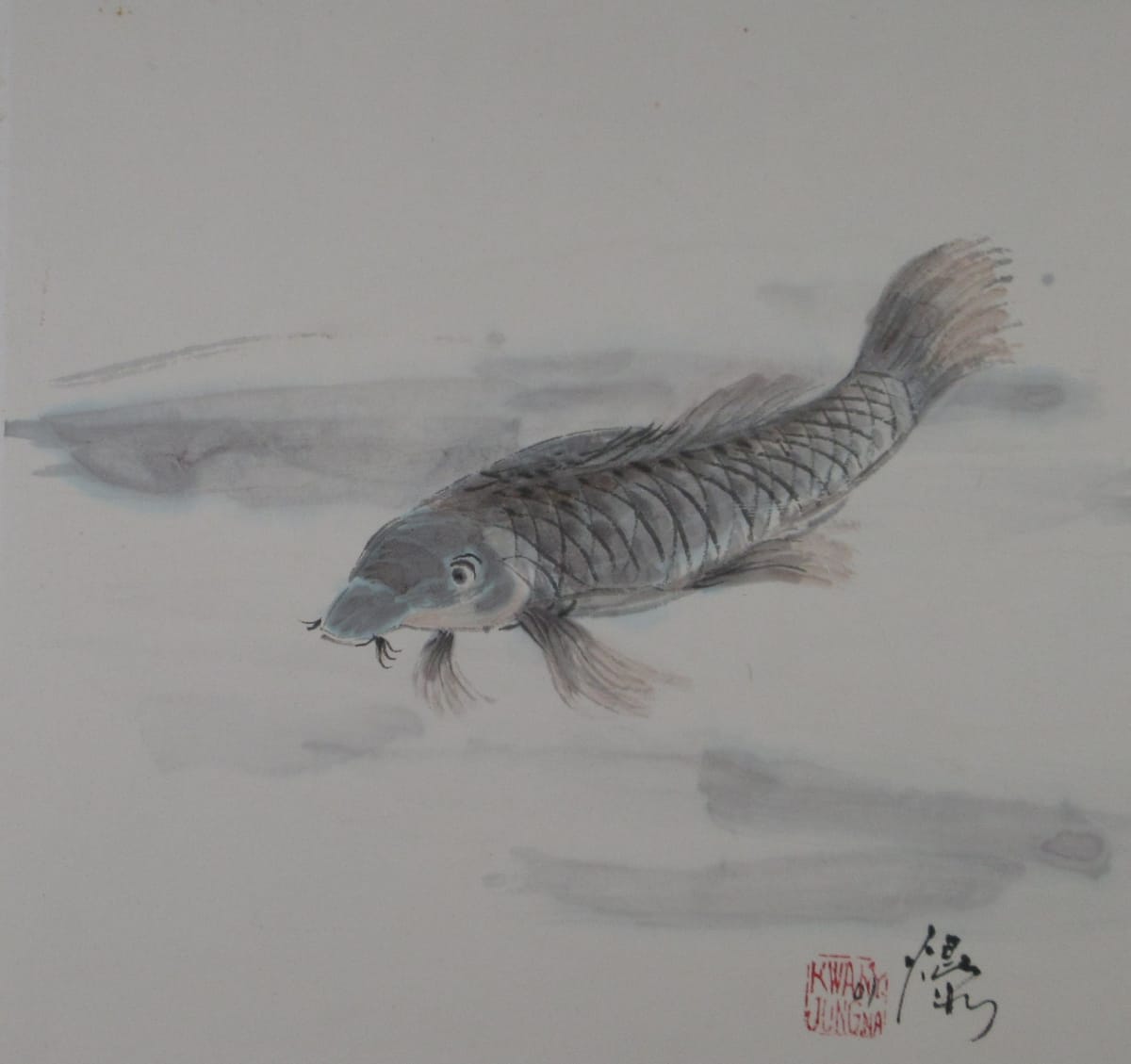 Blue Carp by Kwan Y. Jung 