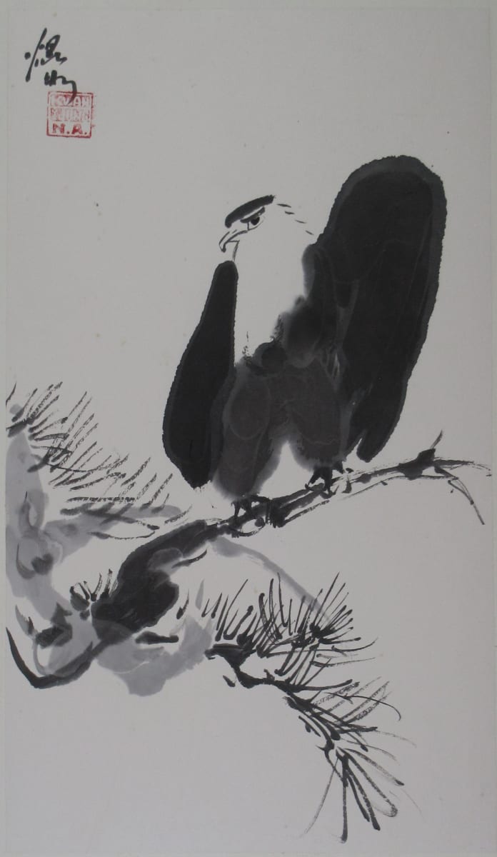 Eagle on a Branch by Kwan Y. Jung, Image 1.