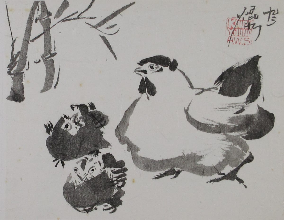 Hen and Chicks by Kwan Y. Jung, Image 1.