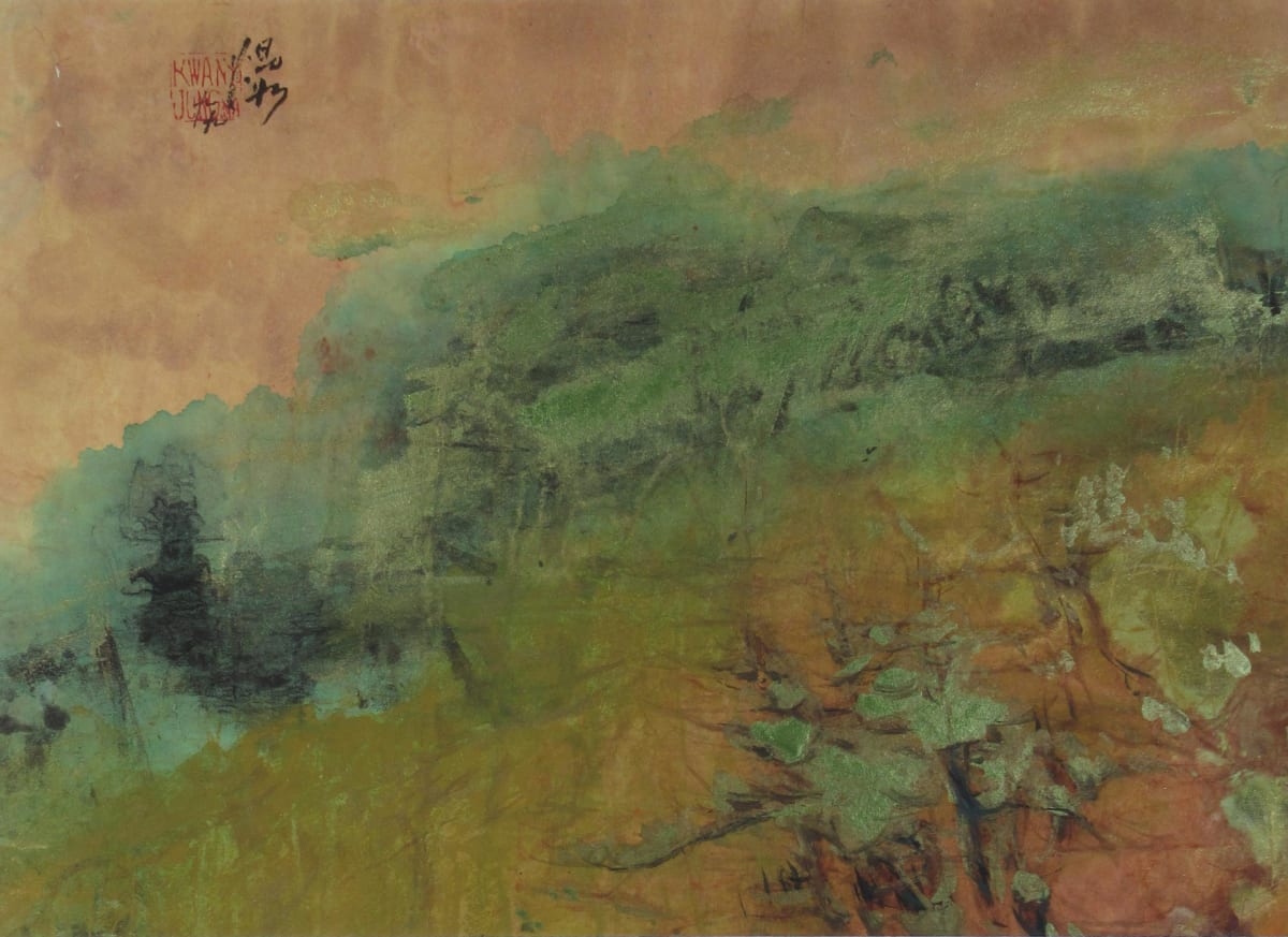 Golden Landscape I by Kwan Y. Jung 
