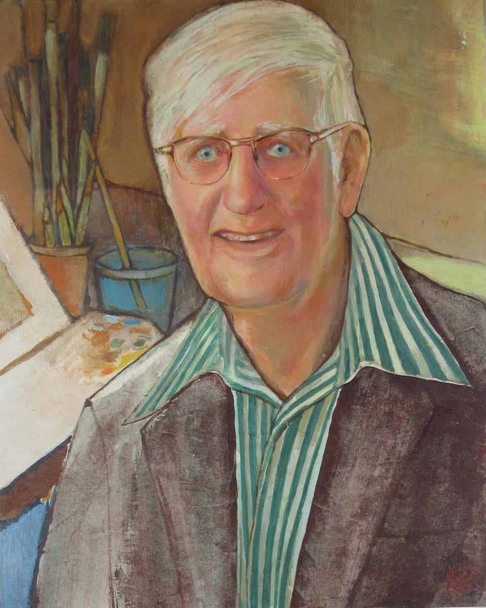 Portrait of Frederic Whitaker by Kwan Y. Jung 