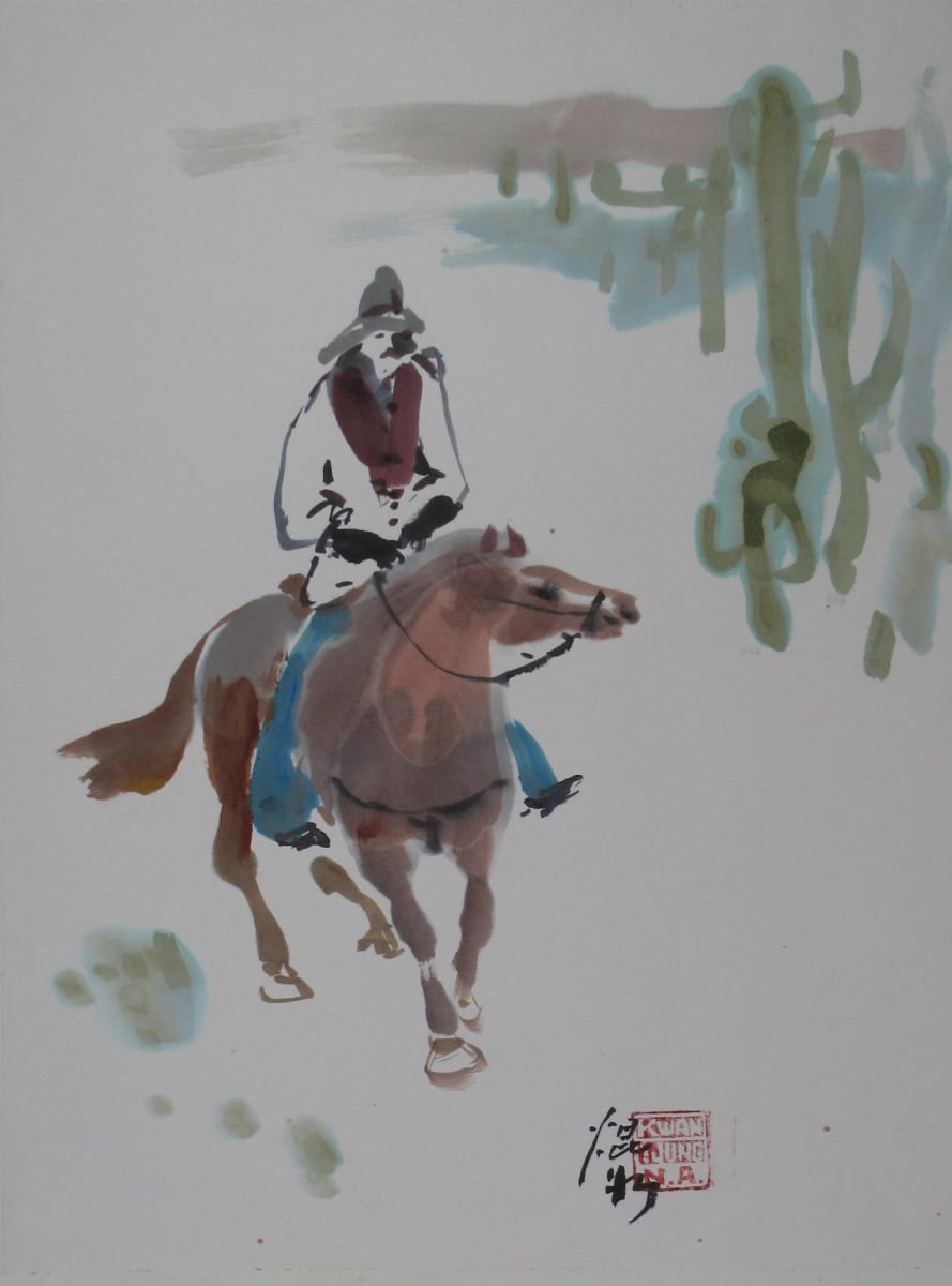 Horse and Rider by Kwan Y. Jung 