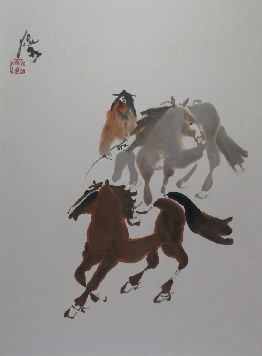 Man with Horses by Kwan Y. Jung 