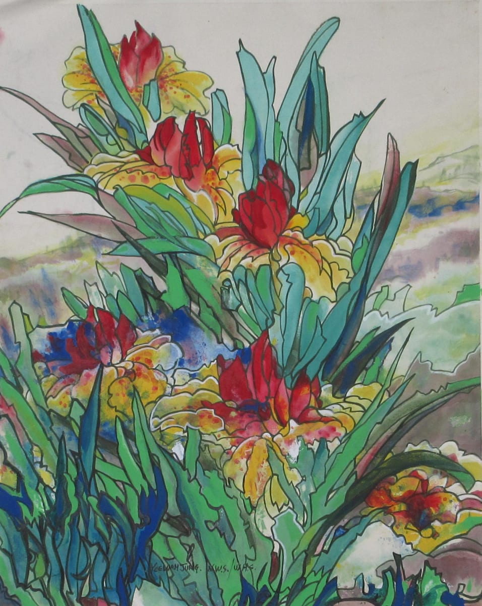 Vigorous Irises by Yee Wah Jung, Image 1.
