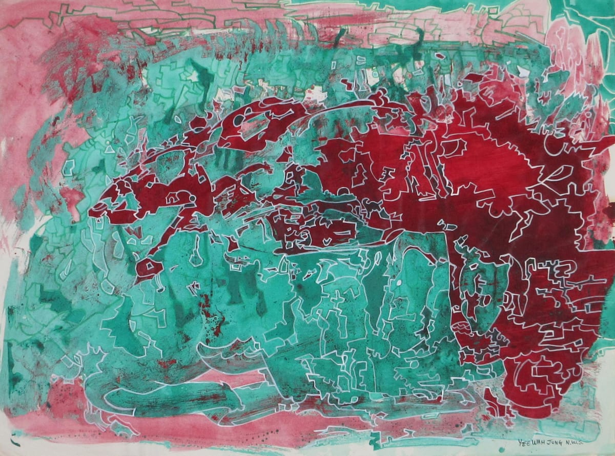 Red Silk Valley Mountain by Yee Wah Jung, Image 1.