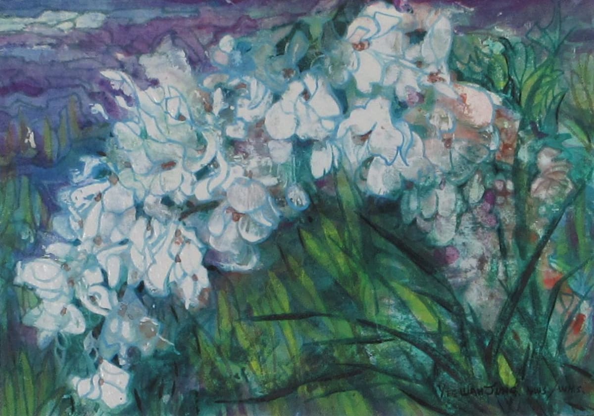 Cascading White Grace by Yee Wah Jung, Image 1.