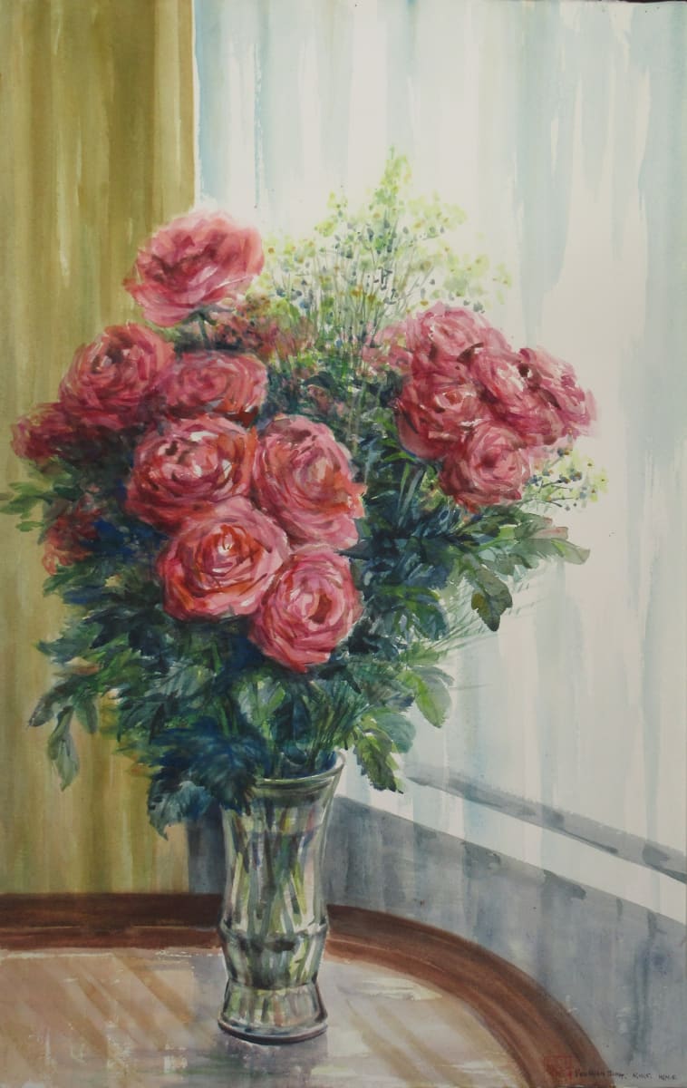Still Life Study - Flowers in Vase by Yee Wah Jung 
