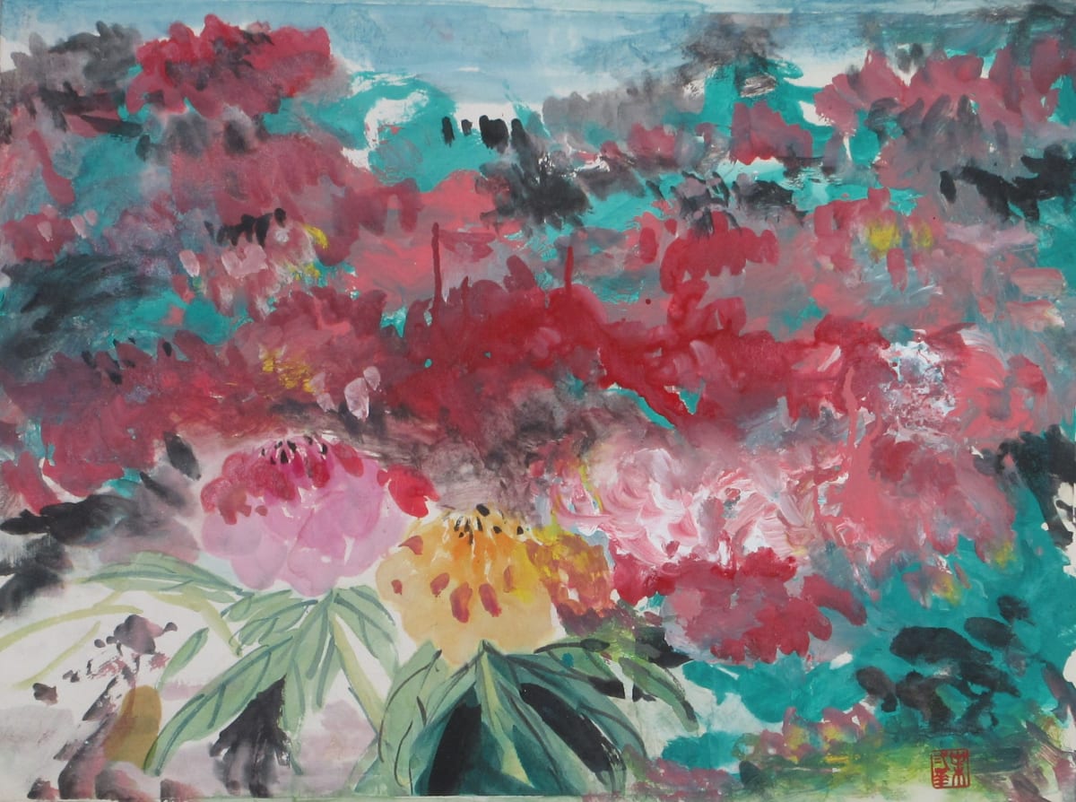 The Peonies and The Horizon by Yee Wah Jung 