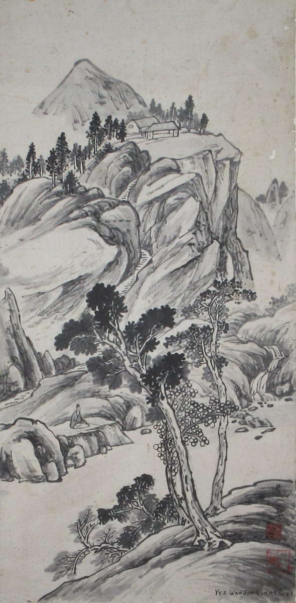 Pine Trees and Mountain by Yee Wah Jung 