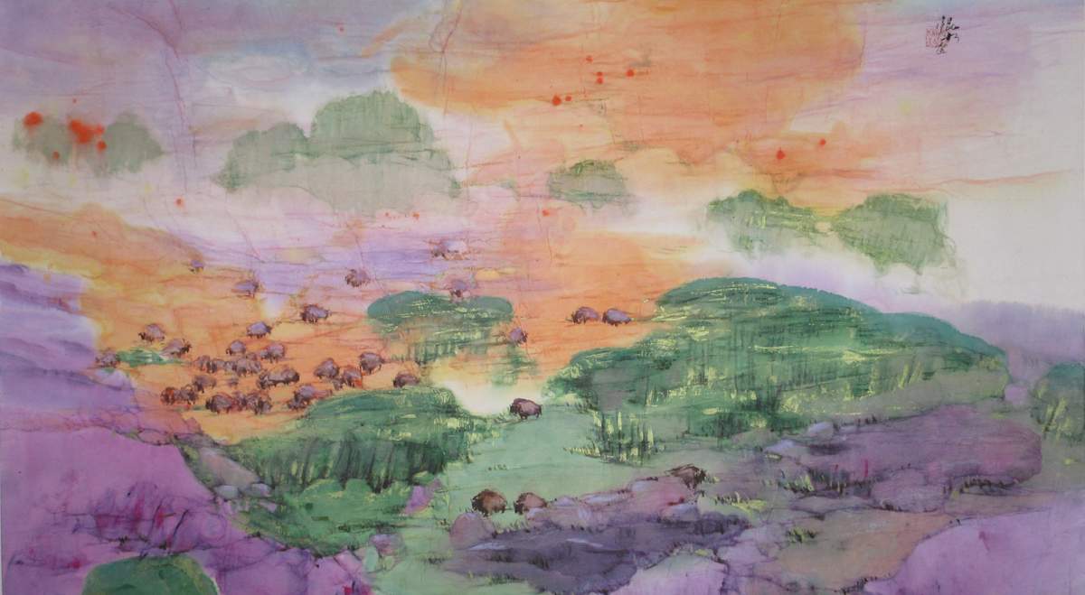 Plains Herd by Kwan Y. Jung 