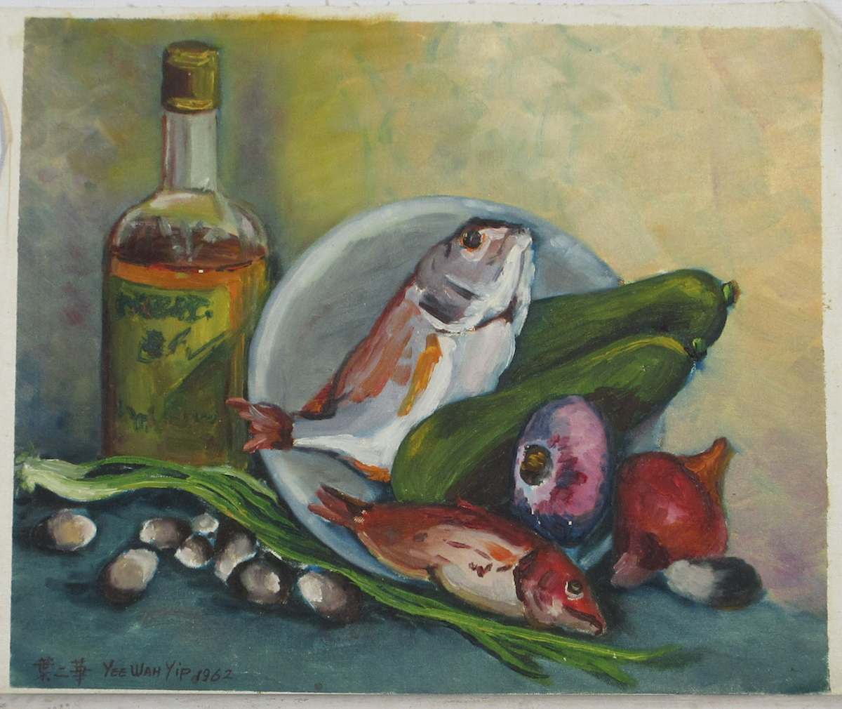 Art School Study - Fish, Vegetables and Liquor by Yee Wah Jung 