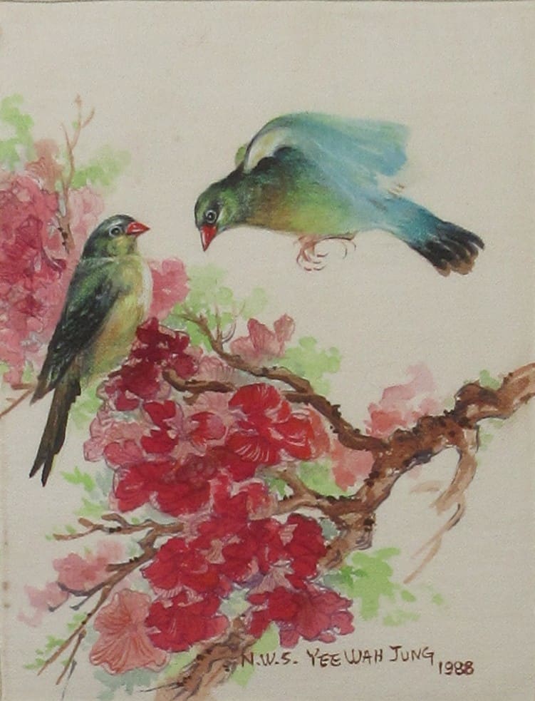 Flower and Bird I by Yee Wah Jung, Image 1.