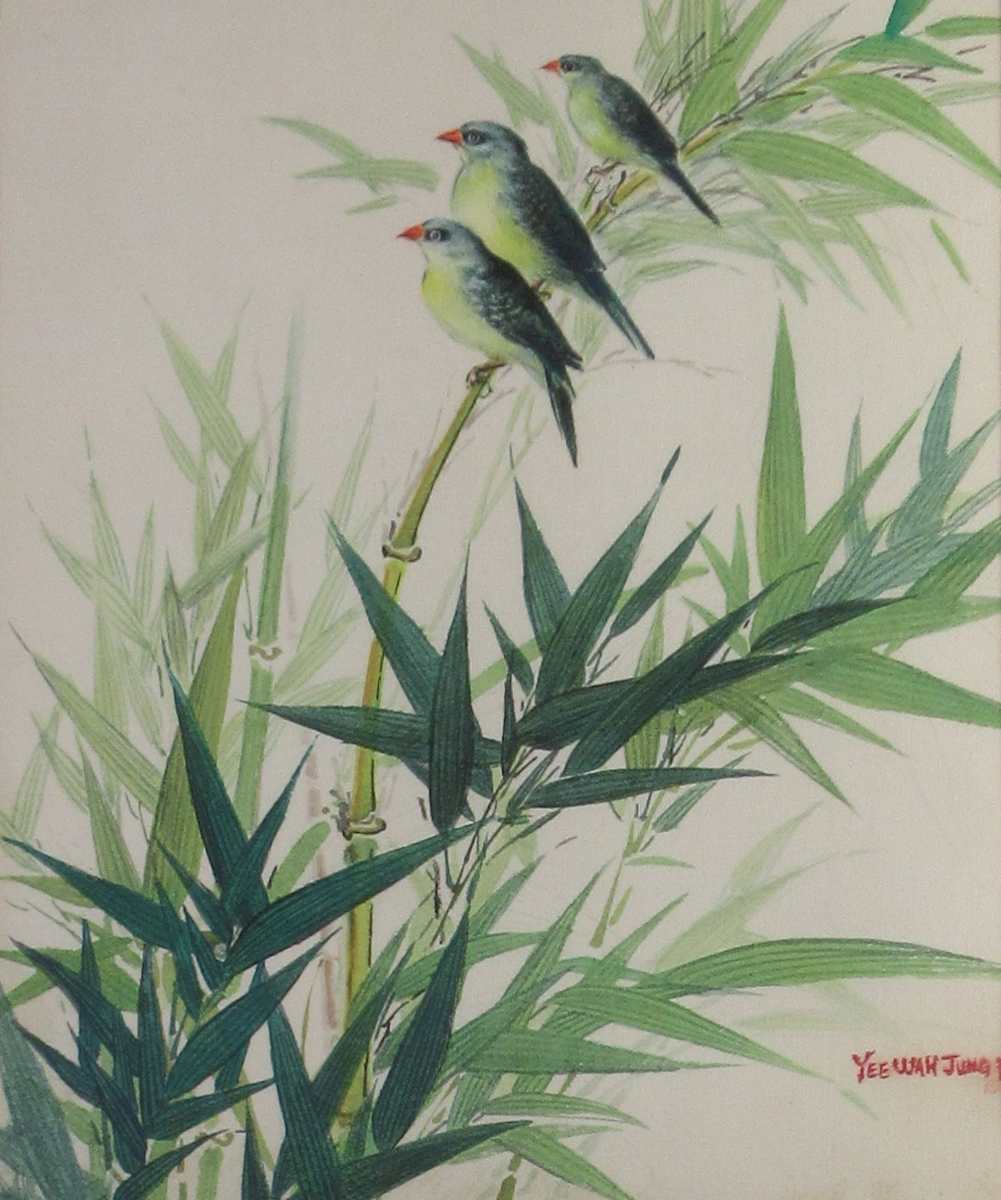 Parakeet & Bamboo by Yee Wah Jung 