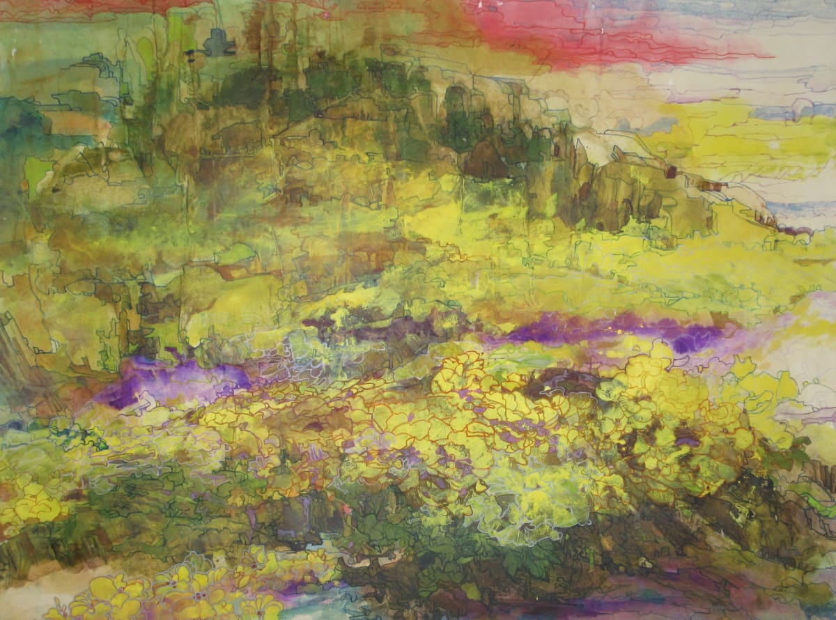 Mountain Completely in Yellow by Yee Wah Jung, Image 1.