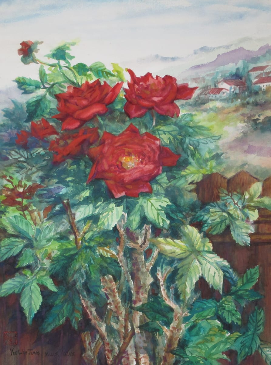 Backyard Roses by Yee Wah Jung 