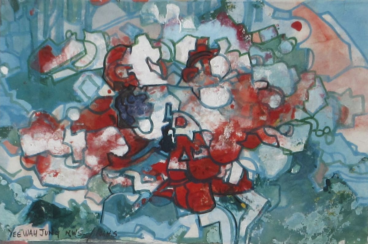 Icy Red Blooms by Yee Wah Jung, Image 1.